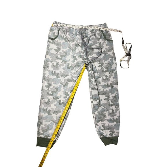 Olive Green Womens Camo Pajama Set Size XL Jaclyn Intimates - Picture 7 of 8